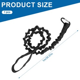 GXGM Black Kayak Safety Paddle Lead, SUP Accessories, SUP Leash, Leash Sup, Kayak Accessories, SUP Safety Lead, for Kayak, Canoe, Boat, d'Alene to