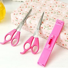 PK Self-Cut Bangs Hairdressing Thinning & Straight Scissors Tool Set Straight Scissors Set 10ea