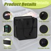 DECUIOCC Foldable Car Trash Can, Black Hanging Automotive Garbage Can
