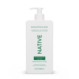 Native Native Body Lotion Contains Naturally Derived Plant-Based Moisturizers for Women and Men | Restores Dry Skin, Eucalyptus & Mint, 16.5 fl oz