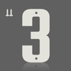 5 Inch Aluminum House Numbers - Waterproof, Rust-Resistant Modern Address