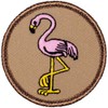 Pink Flamingo Patrol Patch - 2" Round!