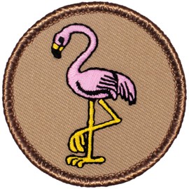Pink Flamingo Patrol Patch - 2" Round!