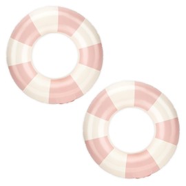 Pool Tubes, 2 Pack Pink Inner Tubes for Pool, Round Intertubes Pool Floats Floating Tubes for Girl Kids Swim Pool Rings Floaties Tubes Inflatable Donut Float Swimming Ring Water Lake Party Supplies