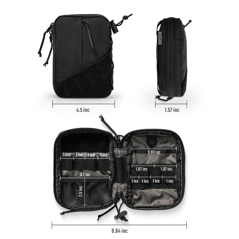 TACTICAL_GEEK Block E Series EDC Pouch Compact Belt Bag, Multi-Purpose