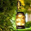 Outdoor Solar Lantern Auto Sensing ABS Glass Soft Warm Light
