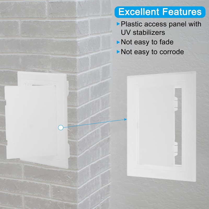 PATIKIL 12x6 inch(295x145mm) Removable Hinged Access Panel, ABS Plumbing Access