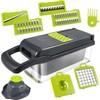 Vegetable Chopper,15 in 1 Vegetable Slicer Cutter with 8 Blade
