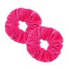 2 Pcs Hotpink Large Size Scrunchies for Women Hair Elastic