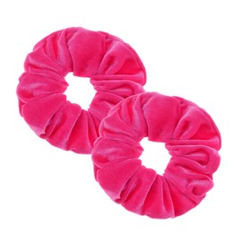 2 Pcs Hotpink Large Size Scrunchies for Women Hair Elastic Bands