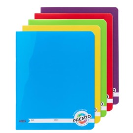 genXon Exercise Books School Copy Subject Notebook Ruled 120 Pages Back to School Homework Jotter Coloured Subject Copies Pack of 10