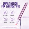 2 Pack 2-in-1 Ceramic Cuticle Oil Pusher Pen for Nail