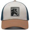 Horse Hat Stallion Trucker Hats Leather Pattern Adjustable Snapback Mesh