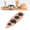 Coffee Tamper Holder Boat Shape 4 Slots Anti Slip Stable