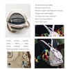 HUANGGUOSHU Women Cotton Woven Hippie Hemp Boho Canvas Embroidery Multi
