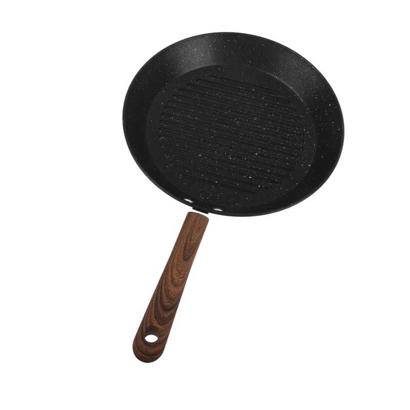 Round Grill Pan Universal Non Stick Multifunctional Flat Bottom Frying