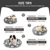 Yaning Donut Dog Beds for Medium Dogs, Calming Round Cat