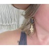Blue June Outfitters Witchy Snake & Agate Gemstone Earrings