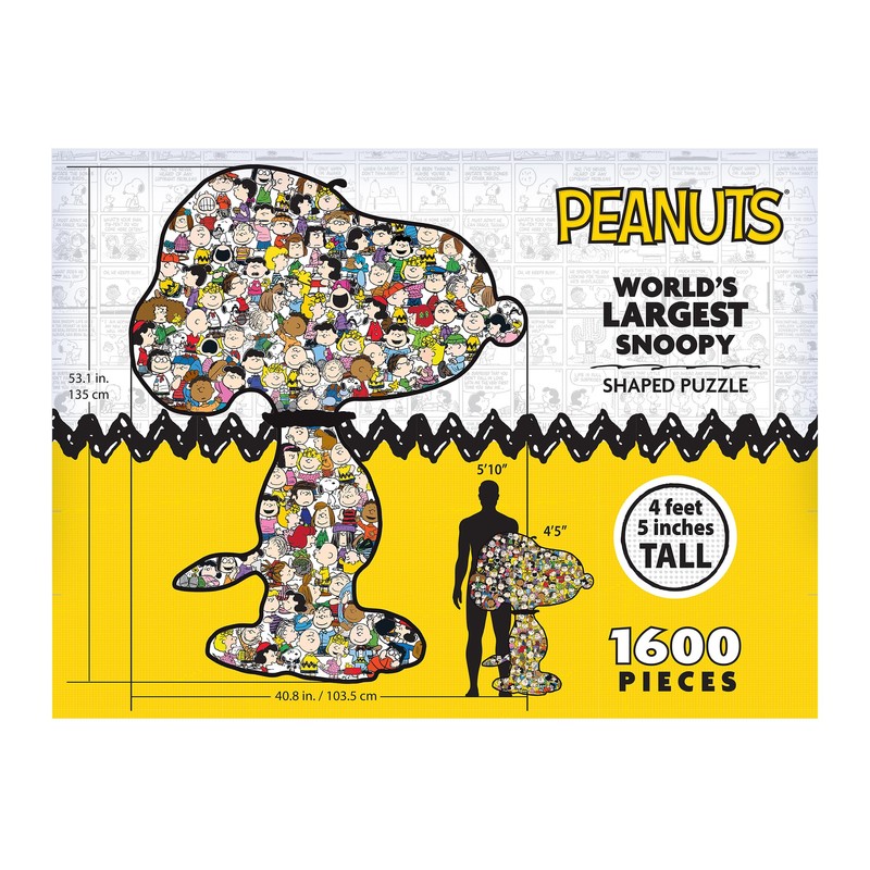 RoseArt - Peanuts Charlie Brown - World Largest Shaped Puzzle