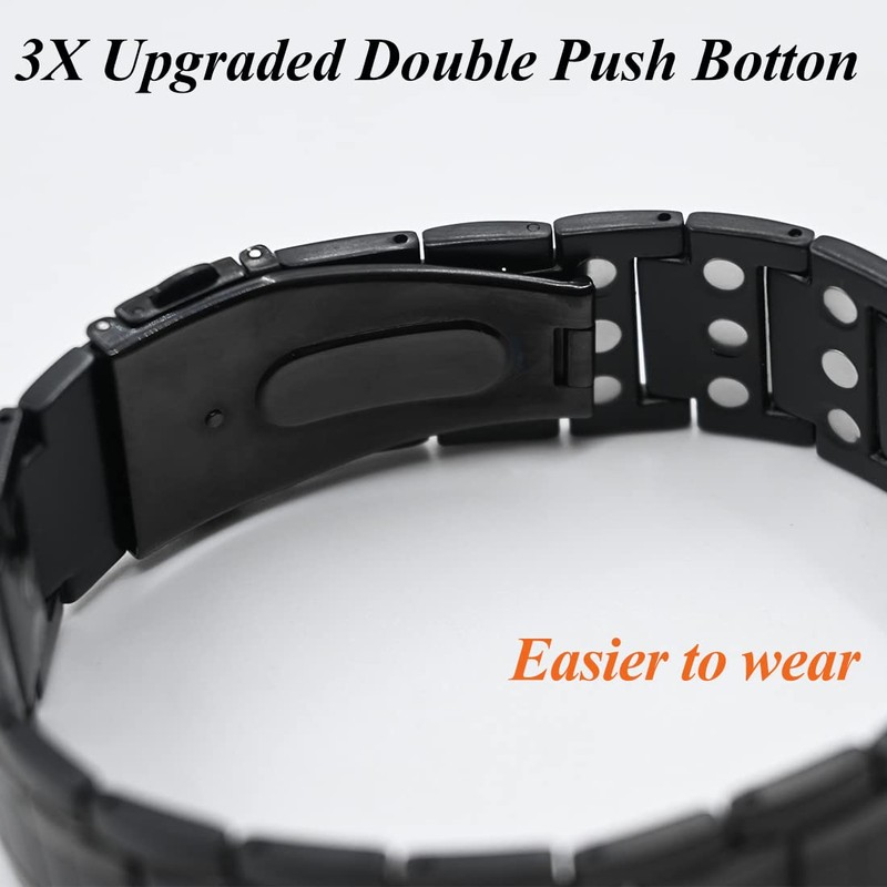 Cigmag Magnetic Bracelets for Men Titanium Steel Bracelet with Adjustable