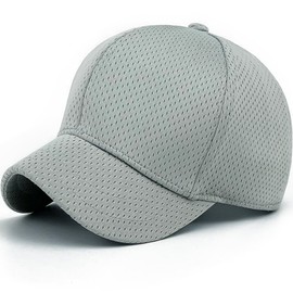 Loneshark Outdoor Sports Short Bill Hats for Men Mechanic Breathable Short Brim Caps for Women Flex Fit Short Brim Hats for Men Small Full Mesh Short Brim Caps for Men Short Bill Cap Fitted Grey