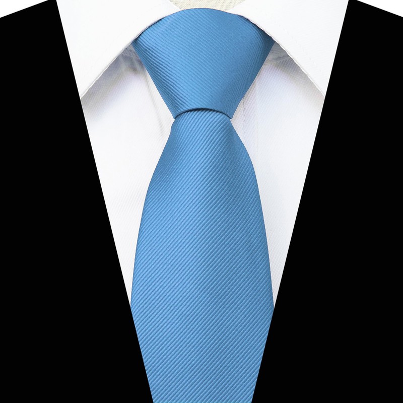 JEMYGINS Men's Zip Tie - Elegant Look in Seconds, lightblue