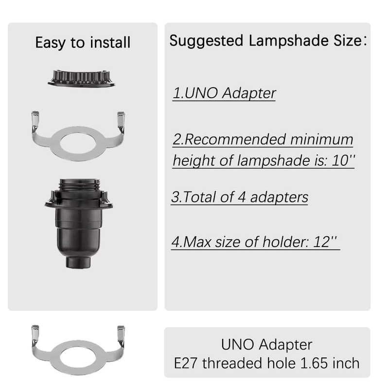 8 9 10 11 12 inch Lamp Shade Harp Holder,