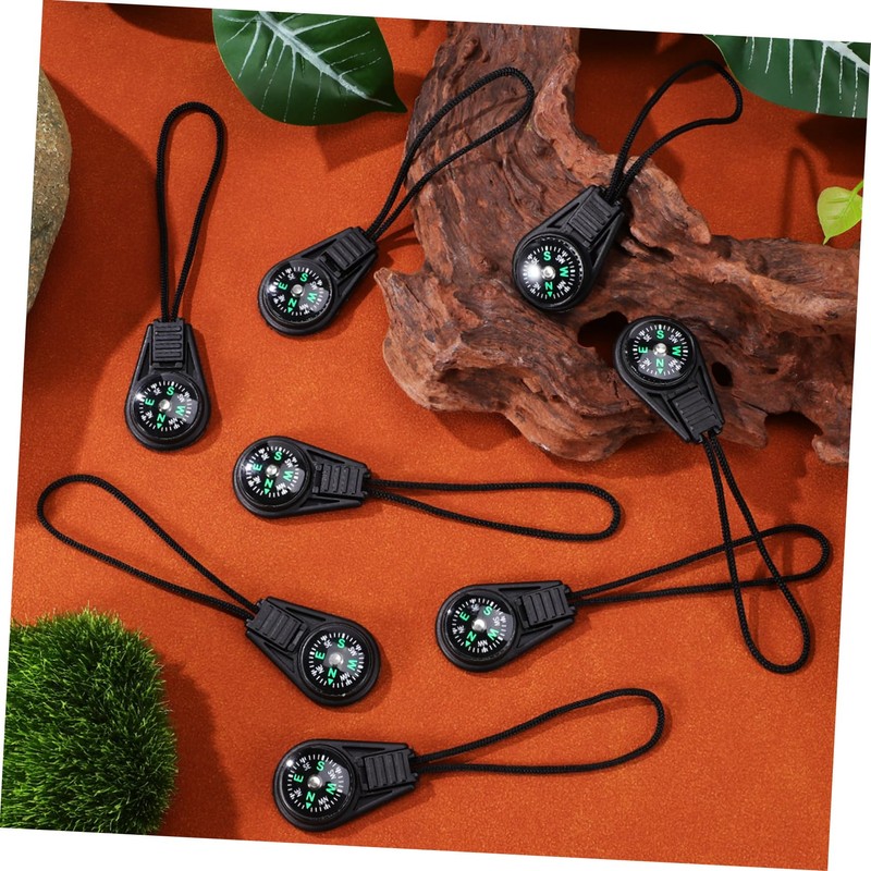 BESPORTBLE 20 Pcs Mini Outdoor Compass with Lanyard Portable Navigation