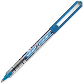 uni-ball Eye Ocean Care UB-150ROP Rollerball Pens - Micro 0.5mm Ballpoint Tip for Super Smooth Writing, Drawing, Art, Crafts and Colouring - Fade and Water Resistant - Pack of 3 Blue Ink