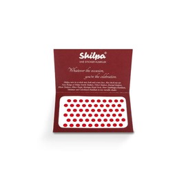 Simple Plain Round Kumkum Sticker Bindiya Bindis Spiral Bindi Booklet for Women Sticker Bindiya Dermatologically Tested Bindi- Deep Red (Pack of 3 Cards) (Size No-7, Red) 252 bindis Sh.ilpa