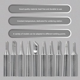Operitacx 3 Sätze Lötspitzen Austauschbare Lötspitzen für Lötstation Teilig Hochtemperaturbeständig für Feines Löten und Elektronische Anwendungen Bleifreies Kupfermaterial für Präzise