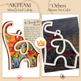 Elephant Gifts for Women with Story Card, Friendship Gifts for Women Tribe, Best Friends Ideas, Unique Elephant Ornament for Sisterhood