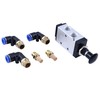 SUKATC BAV020 Manual Air Valve Controls 4-Way 3-Position Compatible with