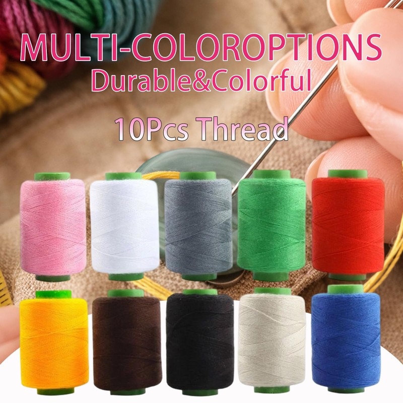 Hand Sewing Kit with 25 Big Eye Sewing Needles, 43