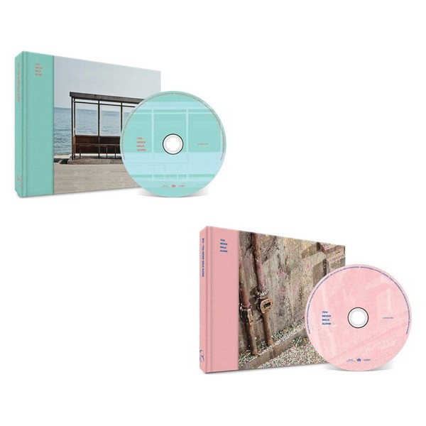 BANGTAN BOYS Wings: You Never Walk Alone (Left+Right Version Set) BTS Album 2 CDs+2 Photobooks+2 Photocards+(Extra BTS 6 Photocards Set)