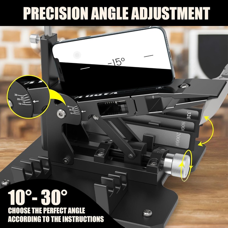 Upgraded XARILK Professional Knife Sharpening System GEN2, Heavy-duty | Aluminum