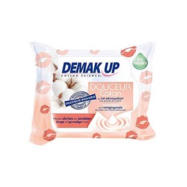 DEMAK UP Lingettes DÃ©maquillantes - Peaux Seches - x25