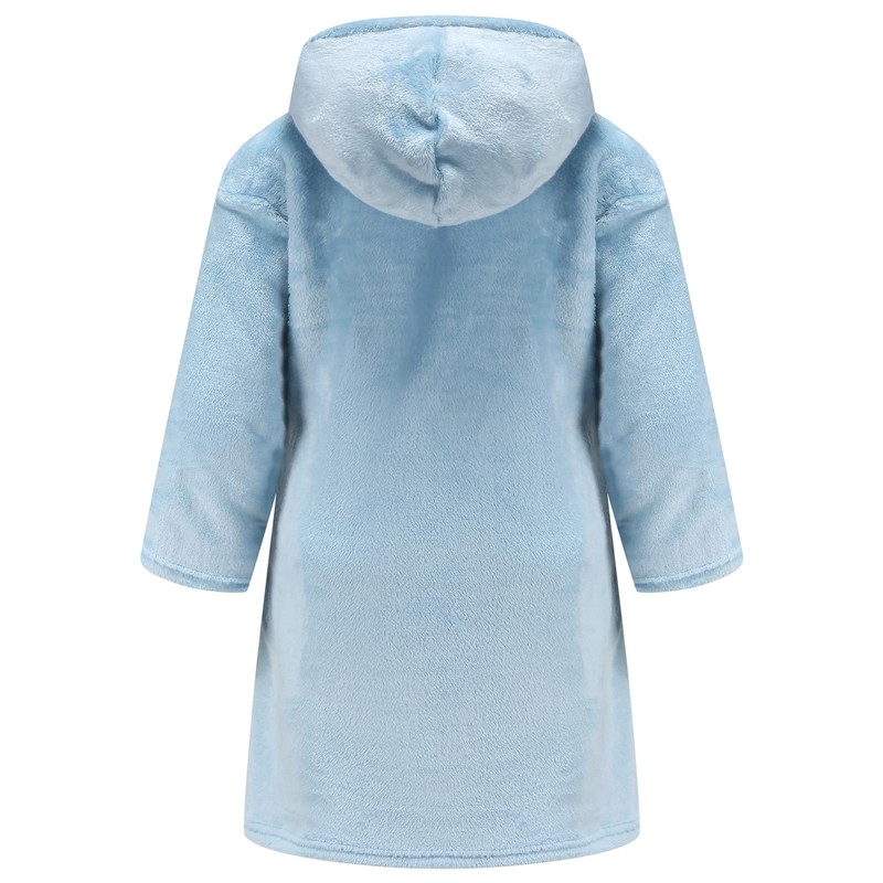 CJMJXPH Boys Fleece Robe, Hooded Toddler Soft Fuzzy Bathrobe for