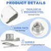 PATIKIL U-Style Clip-On Nut, 20 Pack M5-0.8 Regular Extruded U-Nut