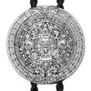 Bowties.jp prt0242 Mayan Calendar Silver Coin Loop Tie Necklace Polar
