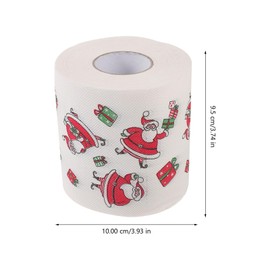 BESPORTBLE Christmas Toilet Paper: 5 Rolls Funny Christmas Toilet Papers Holiday Toilet Papers Santa Toilet Paper for Christmas Stocking Stuffers Party Supplies