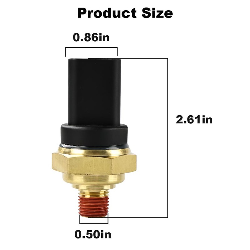 zayody Engine Oil Pressure Sensor Compatible with Volvo Detroit Diesel