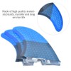 Fiberglass FCS2 Stylish Convenient Blue Surfboard Tail Fin Flexible Stable