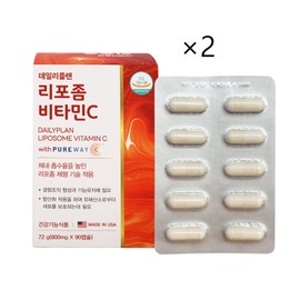 Daily Plan Liposome Vitamin C Phospholipid Coating Method 90 Tablets 2 / 데일리플랜 리포좀 비타민C 인지질코팅 공법 90정 2개