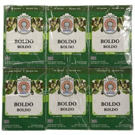 Tadin Tea, Boldo (Bold) Tea, 24-Count Tea Bags (Pack of 12)