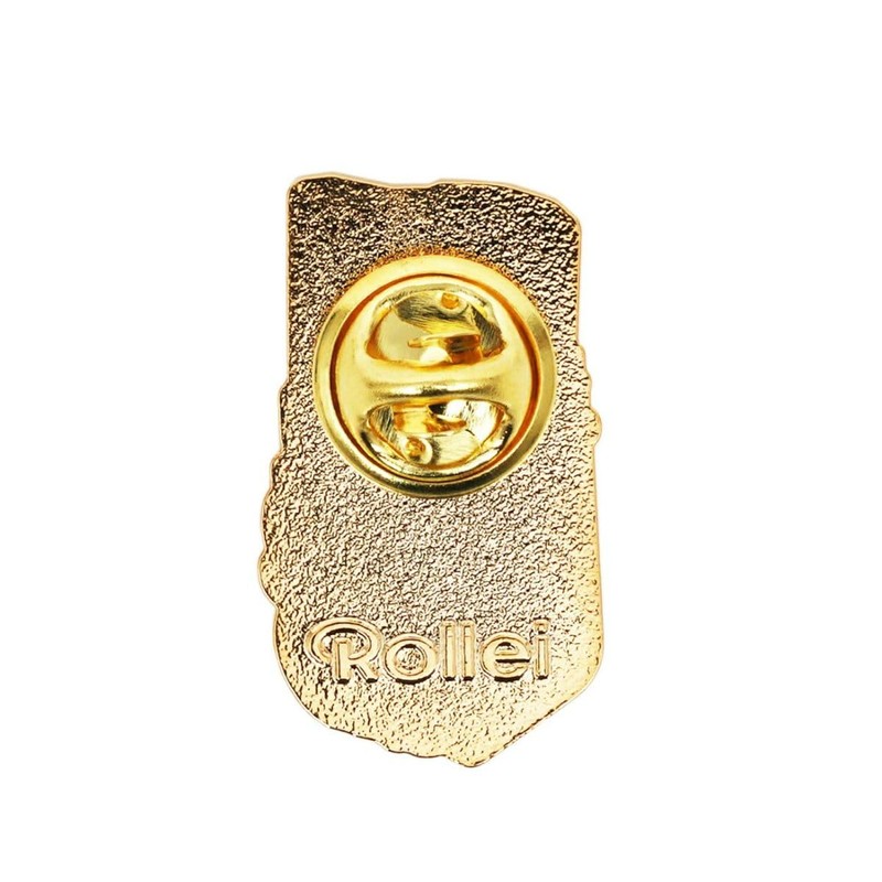 ROLLEI RL-031-GD FLEX Gold Camera Pin Badge Camera Motif One