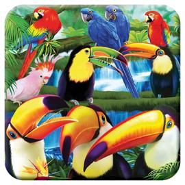 3D LiveLife Cork Coaster - Toucan Paradise from Deluxebase. Drinks Coaster with Lenticular 3D Animal Image. Non-Slip Protective Table Drink Mat for Home Decor and Decorative Accessories.