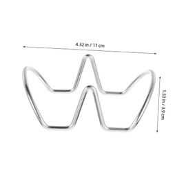 ABOOFAN Stainless Steel Taco Holder Stand Multi Functional Rack for Tortillas Effortless Cooking Saving Design for Home and Commercial Kitchens