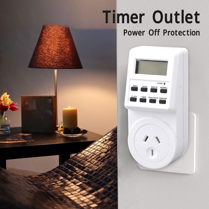 Indoor Mini Outlet Timer Digital Countdown Timer Outlet Indoor Timed
