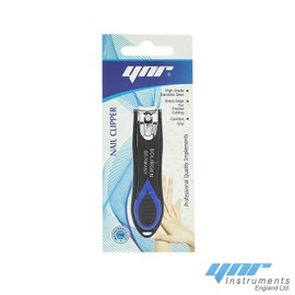 YNR ® German Best Fingernail Clippers Black Blue | Perfect New Year Gifts for Men & Women | Extra Sharp Easy Grip Nail Clipper | Professional Deluxe Stainless Steel Nail Clippers